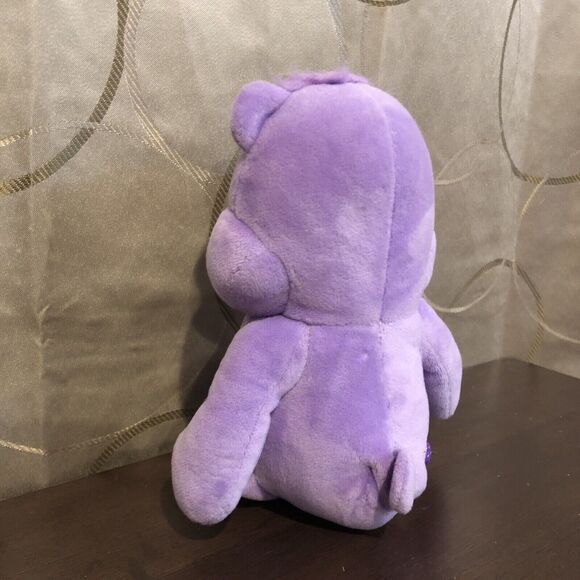 Care Bears Share Bear Purple Plush Stuffed Animal Toy 9" Basic Fun Lollipops Toy - Picture 5 of 11